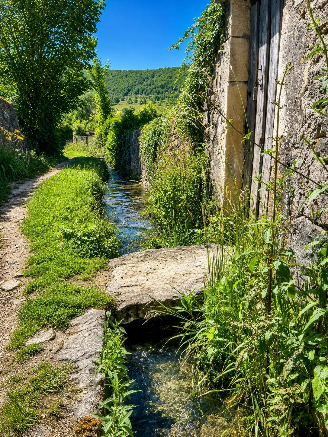 Nant canal dans les jardins